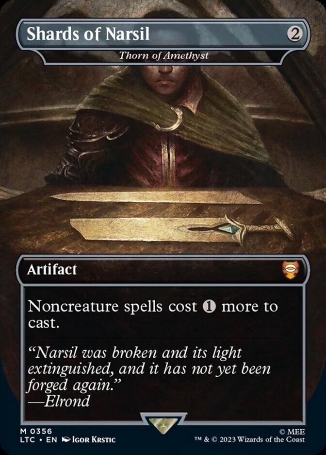 Thorn of Amethyst - Shards of Narsil (Borderless) [The Lord of the Rings: Tales of Middle-Earth Commander]