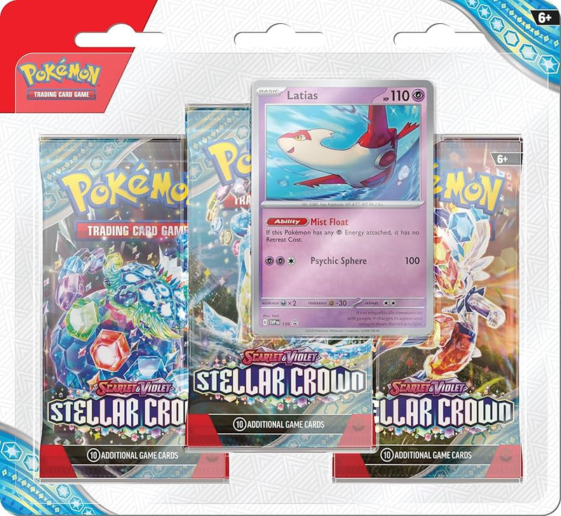 Scarlet & Violet: Stellar Crown - 3 Pack Blister (Latias)