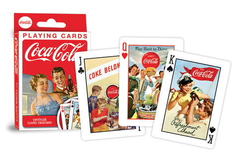 Coca Cola Vintage Ads - Playing Cards