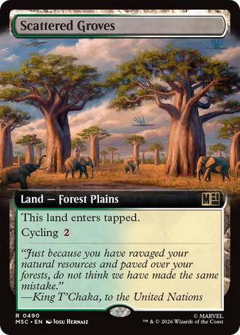 Scattered Groves (Extended Art) [Marvel Super Heroes Commander]