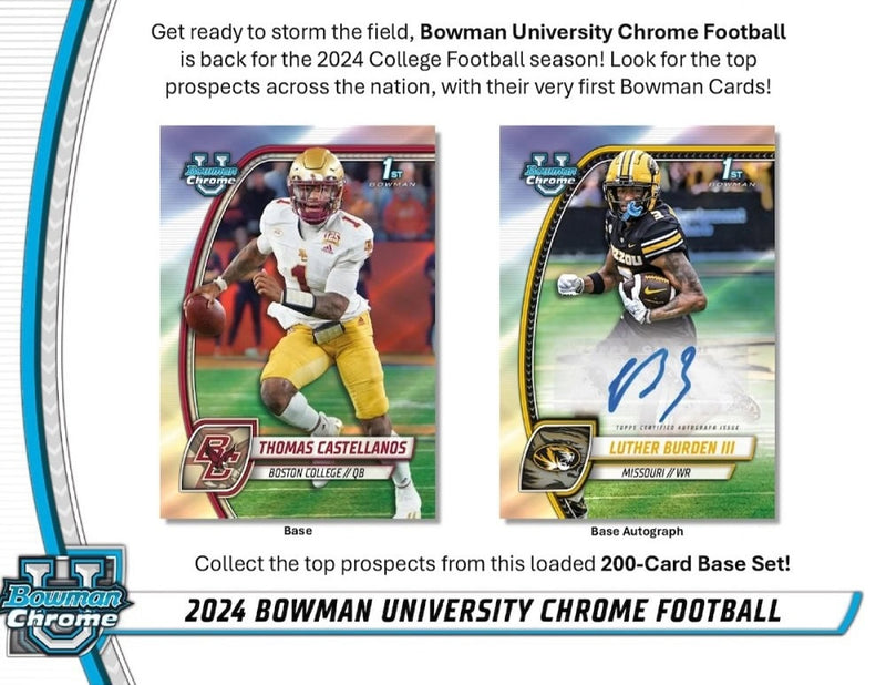 2024 Bowman University Chrome Football Hobby Pack