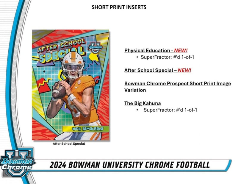 2024 Bowman University Chrome Football Hobby Pack