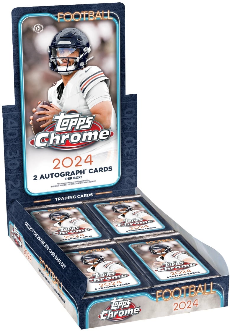 2024 Topps Chrome Football Hobby Box