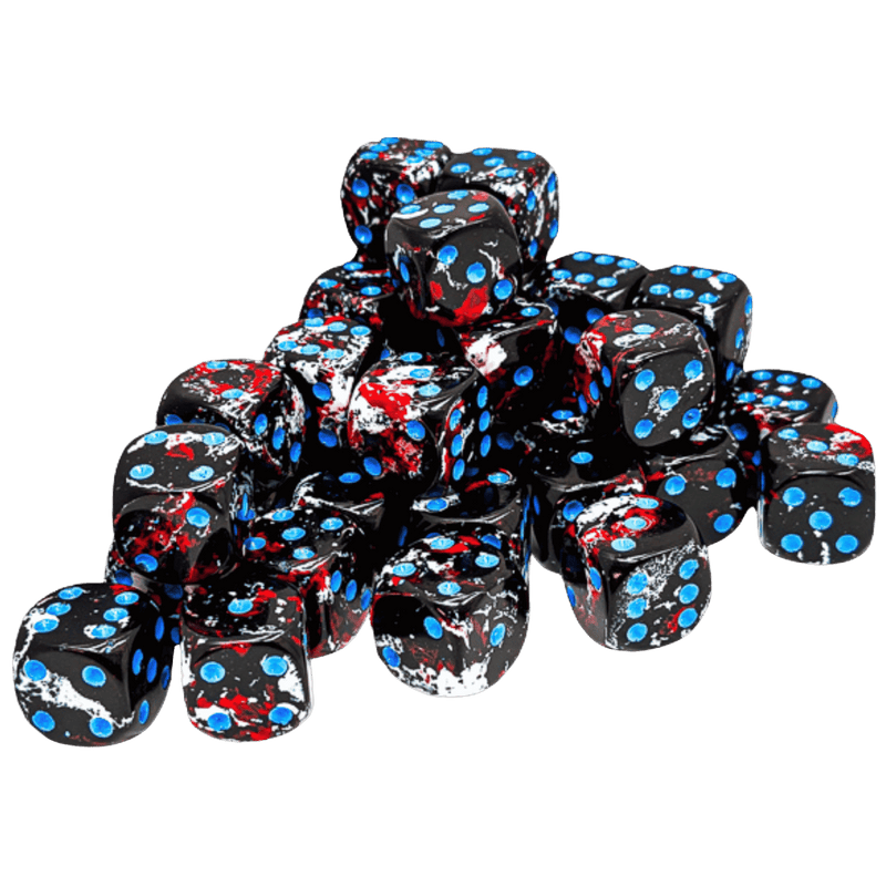 Chessex 36D6 Dark Side/Blue