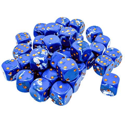 Chessex 36D6 Wavebreak/Gold