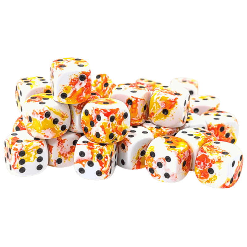 Chessex 36D6 Sunrise/Black