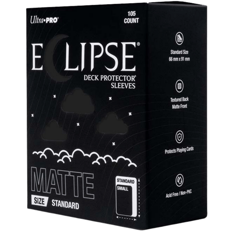 Eclipse Matte Sleeves 105 Count - Jet Black