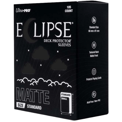 Eclipse Matte Sleeves 105 Count - Jet Black