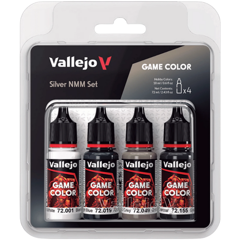 Vallejo: Game Color - Silver NMM Set