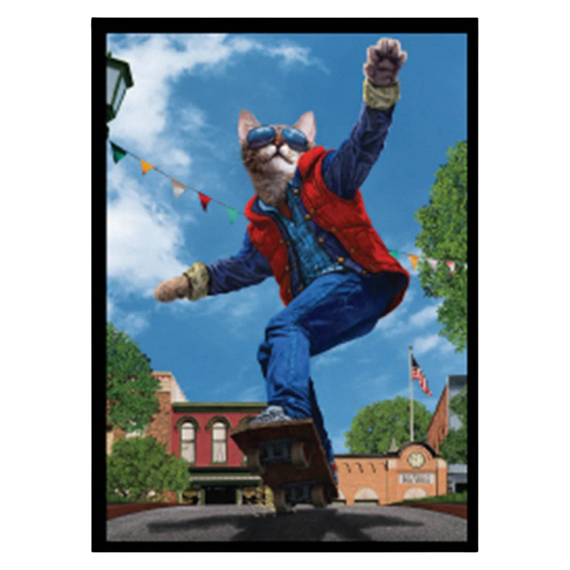 Legion Double-Matte 50 Sleeves: Cat to the Future