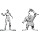 Cultist of Bane & Dwarf Zhentilar Solider - Unpainted