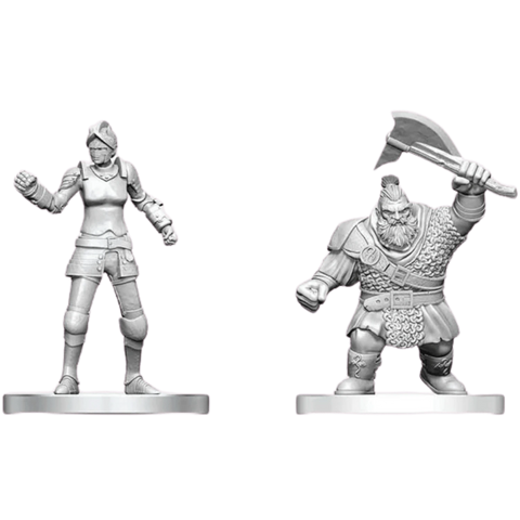 Cultist of Bane & Dwarf Zhentilar Solider - Unpainted