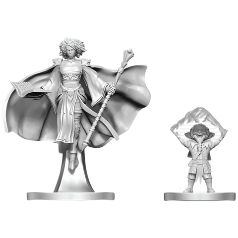 Gnome Warlock & Aasimar Wizard - Unpainted