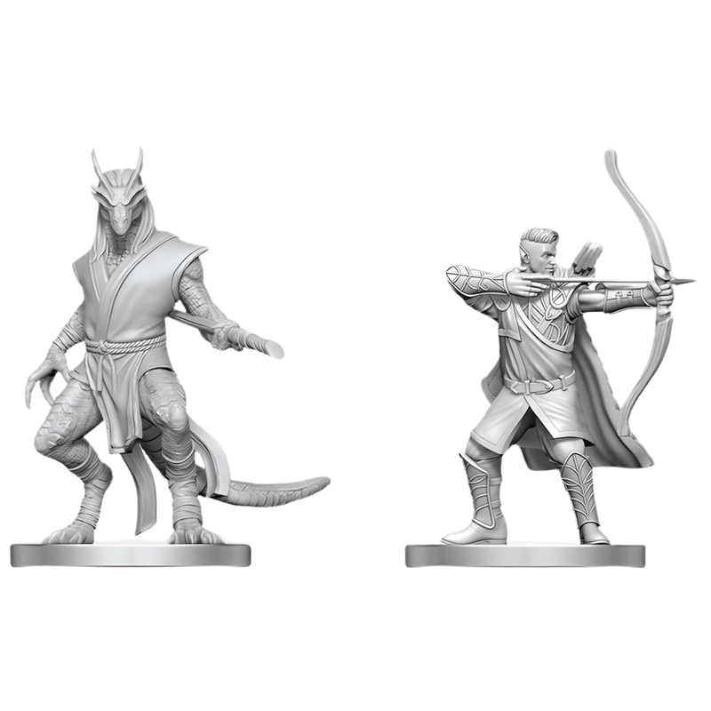 Elf Ranger & Dragonborn Monk - Unpainted