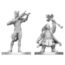 Tiefling Bard & Dwarf Cleric - Unpainted