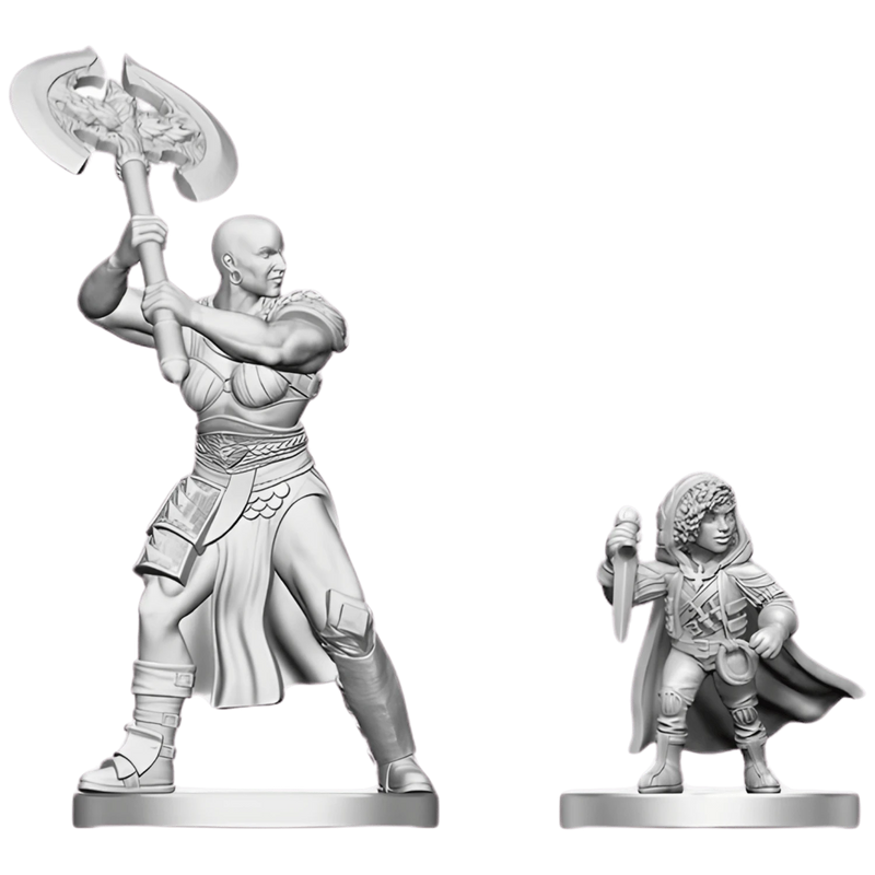 Goliath Barbarian & Halfling Rogue - Unpainted