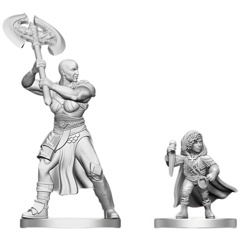 Goliath Barbarian & Halfling Rogue - Unpainted