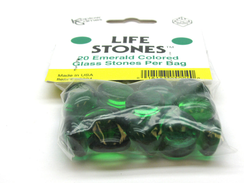 Life Stones - 20 Green Glass