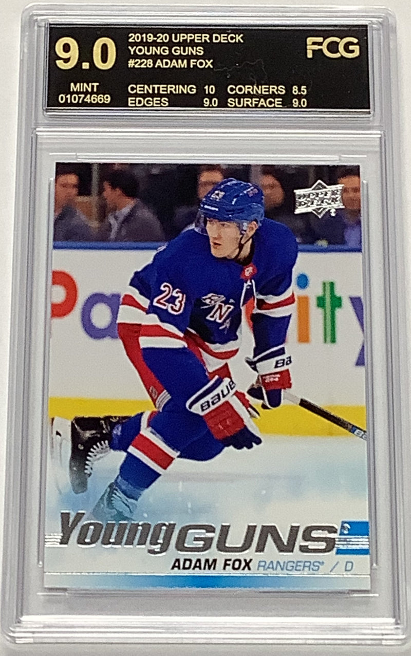 2019-20  YOUNG GUNS ROOKIE CARD - Adam Fox 9.0 B