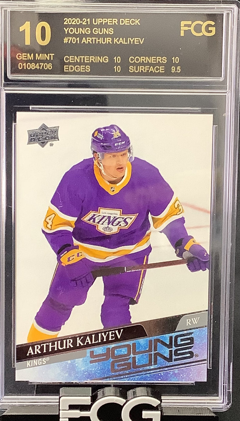 2020-21 YOUNG GUNS ROOKIE CARD - Arthur Kaliyev 10