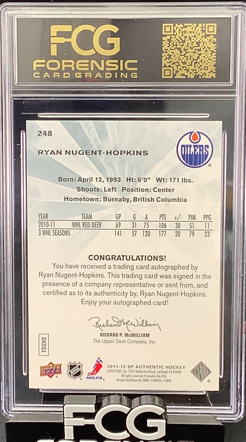 2011-12 Future Watch Auto - Ryan Nugent Hopkins  10 Short print