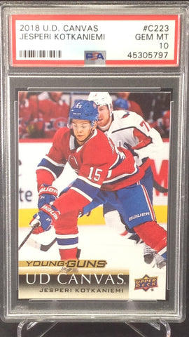 2018-19   Young Guns Canvas  #C223 - Jesperi Kotkaniemi 10