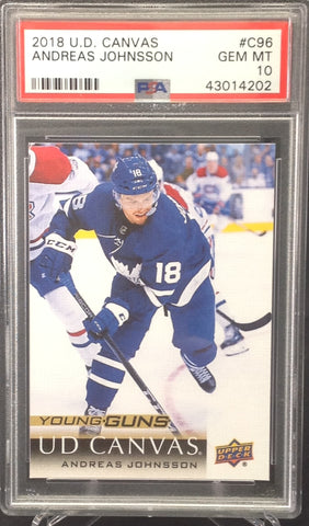 2018-19   Young Guns Canvas  #C96 - Andreas Johnsson  10