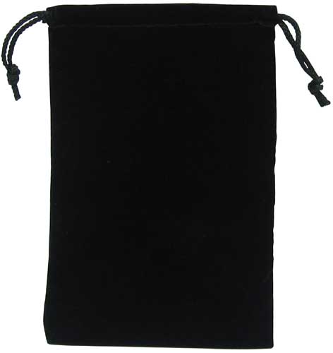 Cloth Dice Bag - Black