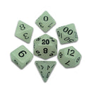 Acrylic 7 Dice Set - Glow Clear