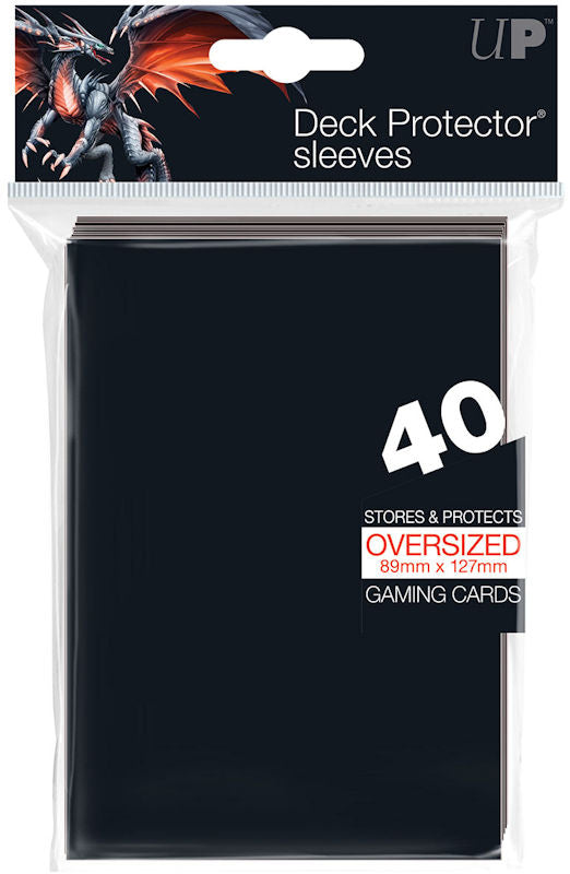 Oversized Deck Protector Sleeves - Black