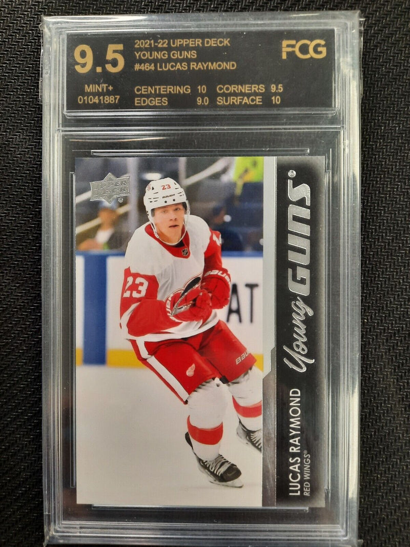 2021-22  YOUNG GUNS ROOKIE CARD - Lucas Raymond 9.5 A