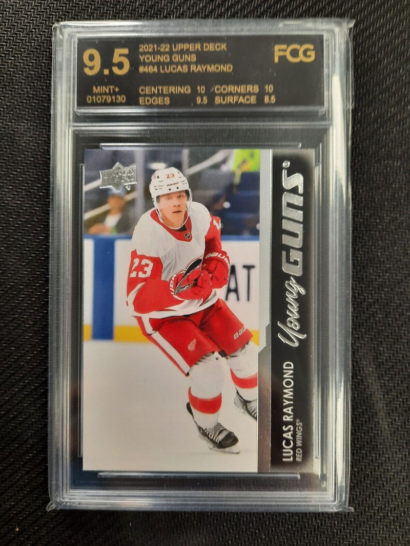 2021-22  YOUNG GUNS ROOKIE CARD - Lucas Raymond 9.5 C