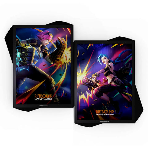 Riftbound League of Legends - Sleeves 100ct - Vi vs. Jinx