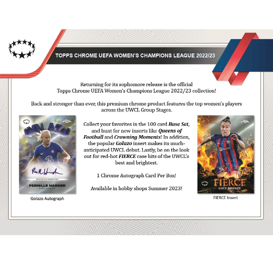 2022-23 Topps  UEFA Women's Champions League Hobby Pack