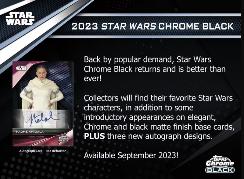 2023 Topps Chrome Black - Star Wars Hobby Box