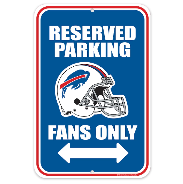 Reserved Parking Sign - NFL Bills