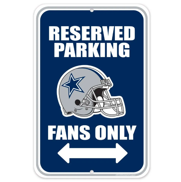 Reserved Parking Sign - NFL Cowboys