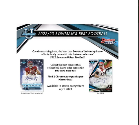 2023 Topps Bowman Best University Football Hobby Box