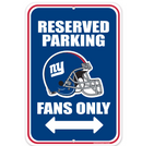 Reserved Parking Sign - NFL NY Giants