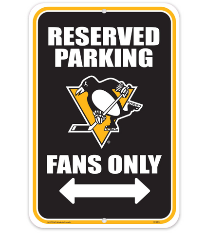 Reserved Parking Sign - NHL Pittsburgh Penguins