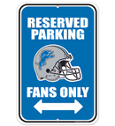 Reserved Parking Sign - NFL Detroit Lions