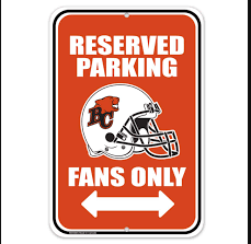 Reserved Parking Sign - CFL Lions