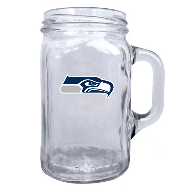 2Pk 16.5Oz Mason Mug Seahawks