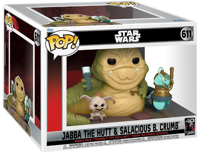 Funko  - Return of the Jedi - Jabba the Hutt with Salacious B Crumb