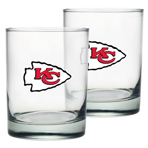 Rock Glass - KC Chiefs