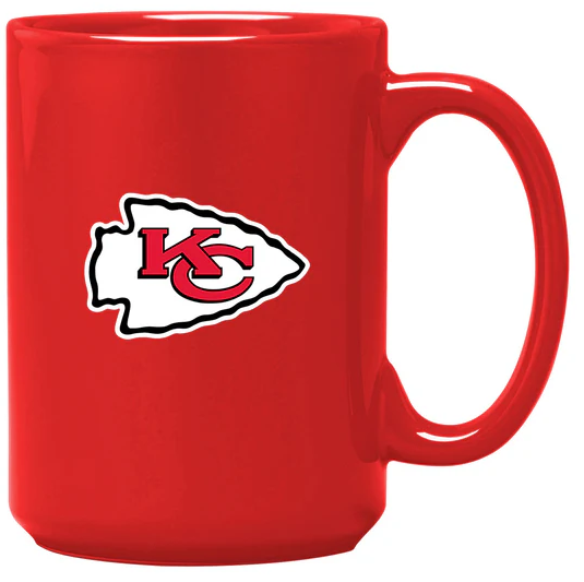 KC Chiefs  15 oz Ceramic Mug - Red