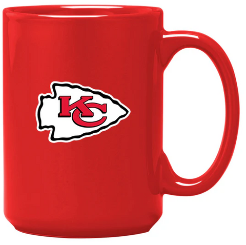 KC Chiefs  15 oz Ceramic Mug - Red