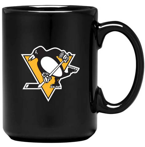 Pittsburgh Penguins  15 oz Ceramic Mug - Black