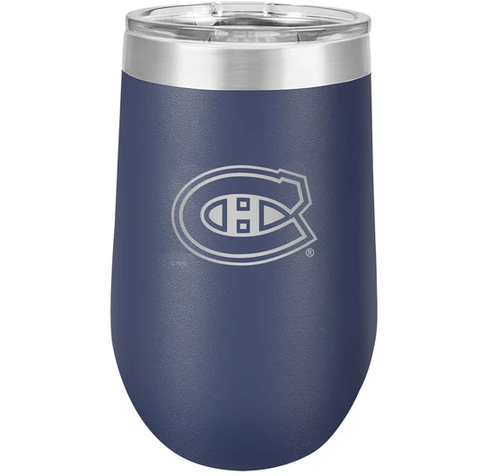 Polar Stemless Wineglass 16 oz Montreal Canadiens