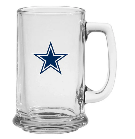 15 Oz Glass Mug - Cowboys